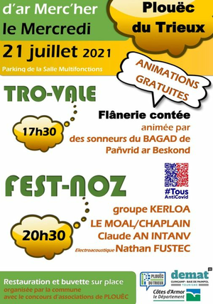 Fest Noz à Plouëc du Trieux le 21 juillet 2021 Tamm Kreiz