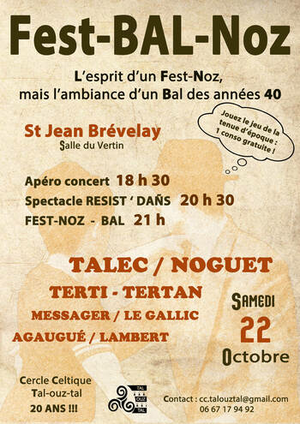 Fest-Noz/Bal folk à Saint-Jean-Brévelay