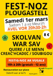 Fest-noz à Plougastel<br>2€ de réduction offert à nos adhérents