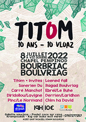 Fest-noz des 10 ans de TiTom<br>1 ticket conso ou crêpes offert à nos adhérents